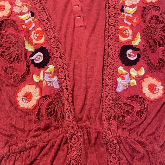 Free People Embroidered Women's Top - Picture 2 of 7